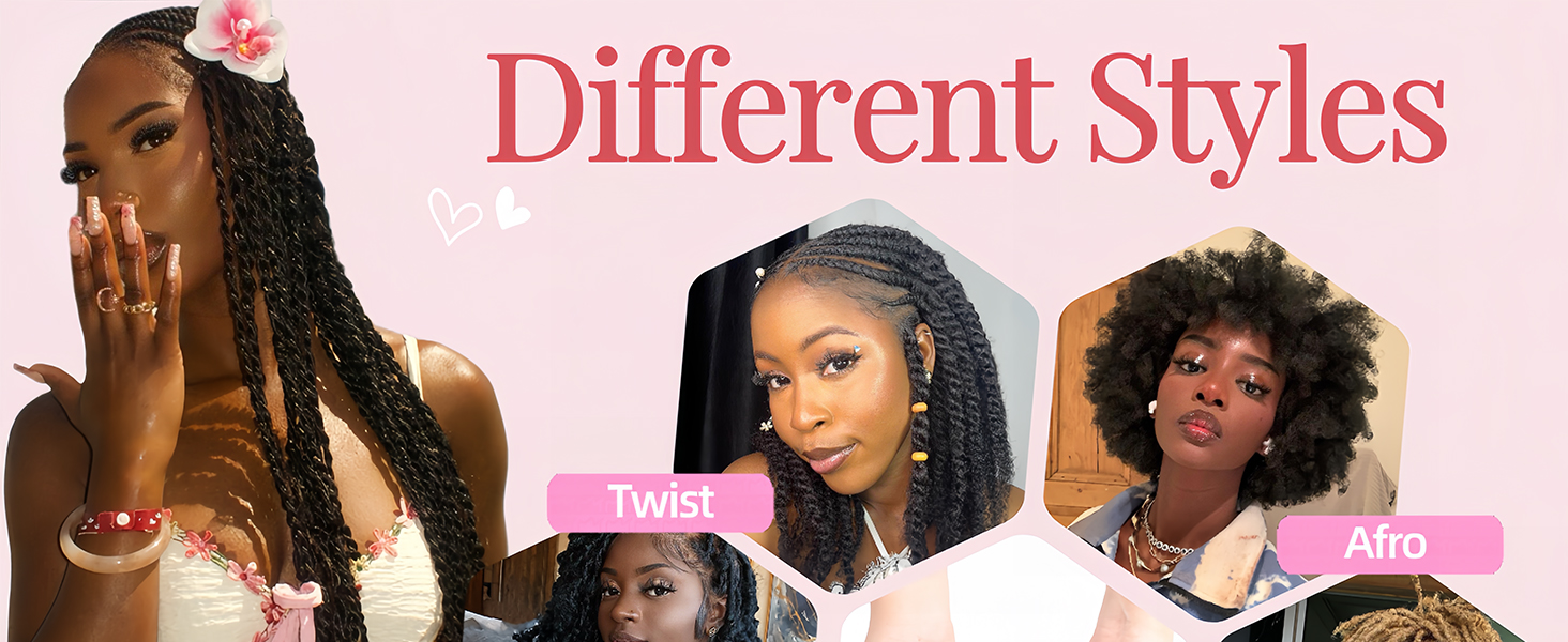 Afro 100% Bulk Natural Human Hair