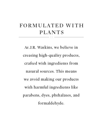 formulated with plants