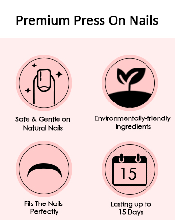 glue on false nails set
