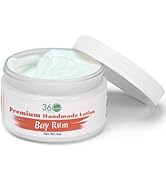 360Feel Bay Rum Body Lotion - Hydrates with Coconut & Olive Oil, Plant-Based, Non-Greasy, Sensiti...
