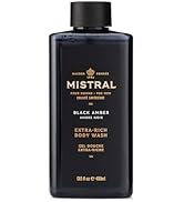 Mistral Extra Rich 2-in-1 Body and Hair Wash, Black Amber, 13.5 fl oz