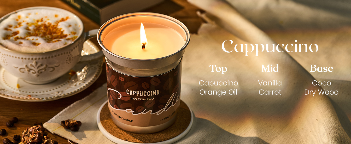 cappuccino scented candles