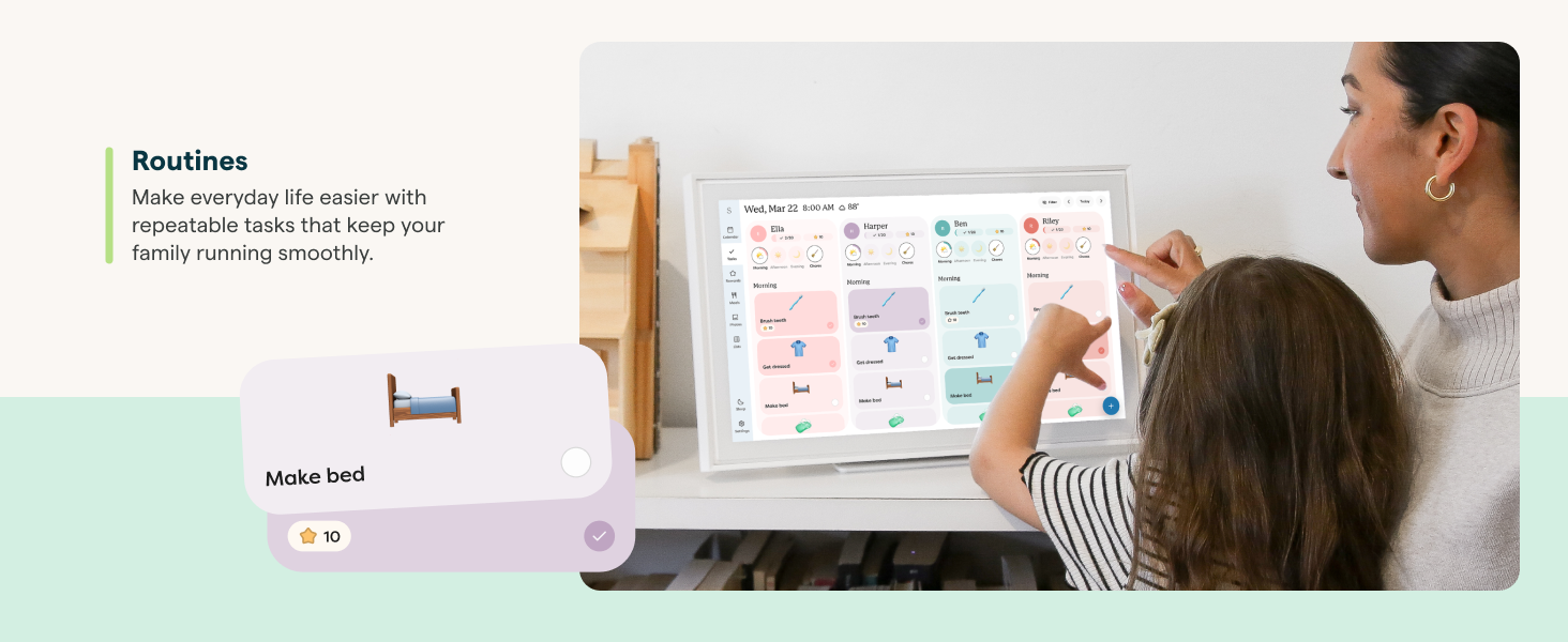 routines wall planner digital calendar schedules organizer