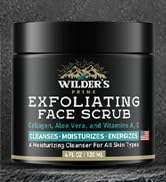Men's Face Scrub - Exfoliating & Moisturizing SkinCare - Made in USA - Collagen, Aloe Vera, Vitam...