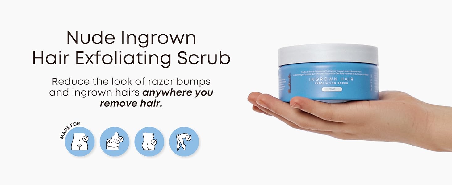 Nude Ingrown Hair Exfoliating Scrub
