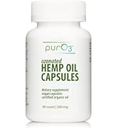 PurO3 Hemp Seed Oil Capsules - High Potency Pure Ozonated Oils for Immune Support & Wellness Bene...
