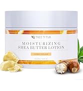 Tree to Tub Shea Body Butter for Dry, Extremely Dry, Sensitive Skin - Moisturizing Body Cream for...