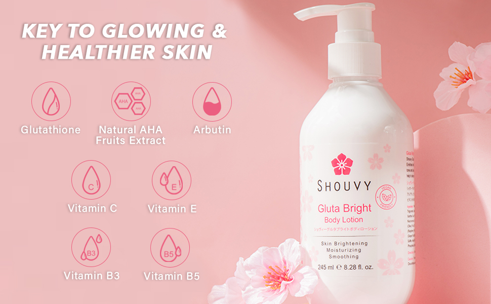 SHOUVY Glutathione Skin Brightening Body Lotion