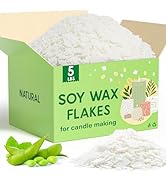 CHILLFLAME Soy Wax Flakes, Natural Candle Wax, Organic Soy Wax for Candle Making from Farm, No Ha...
