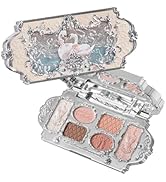 Flower Knows Swan Ballet Six-Color Makeup Palette,Eyeshadow,Blush,Highlighting & Contour All-in-O...