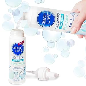 no-rinse foaming body wash