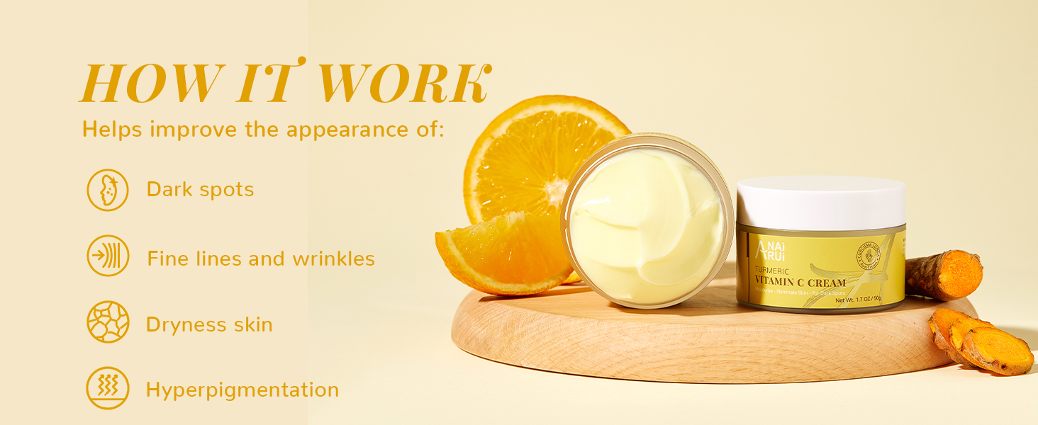 face  cream for dark spots, fine lines and wrinkles, dryness
