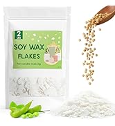 CHILLFLAME Soy Wax Flakes, Natural Candle Wax, Organic Soy Wax for Candle Making from Farm, No Ha...