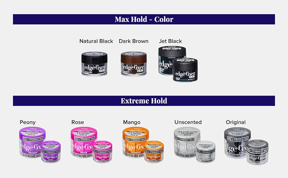 edge fixer gel maximum hold edge control braiding box braid cornrow no flaking 24 hour biotin shine