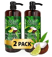 Dead Sea Collection Hemp Coconut Lime Liquid Hand Soap - Moisturizing Gel Hand Soap with Pump - N...