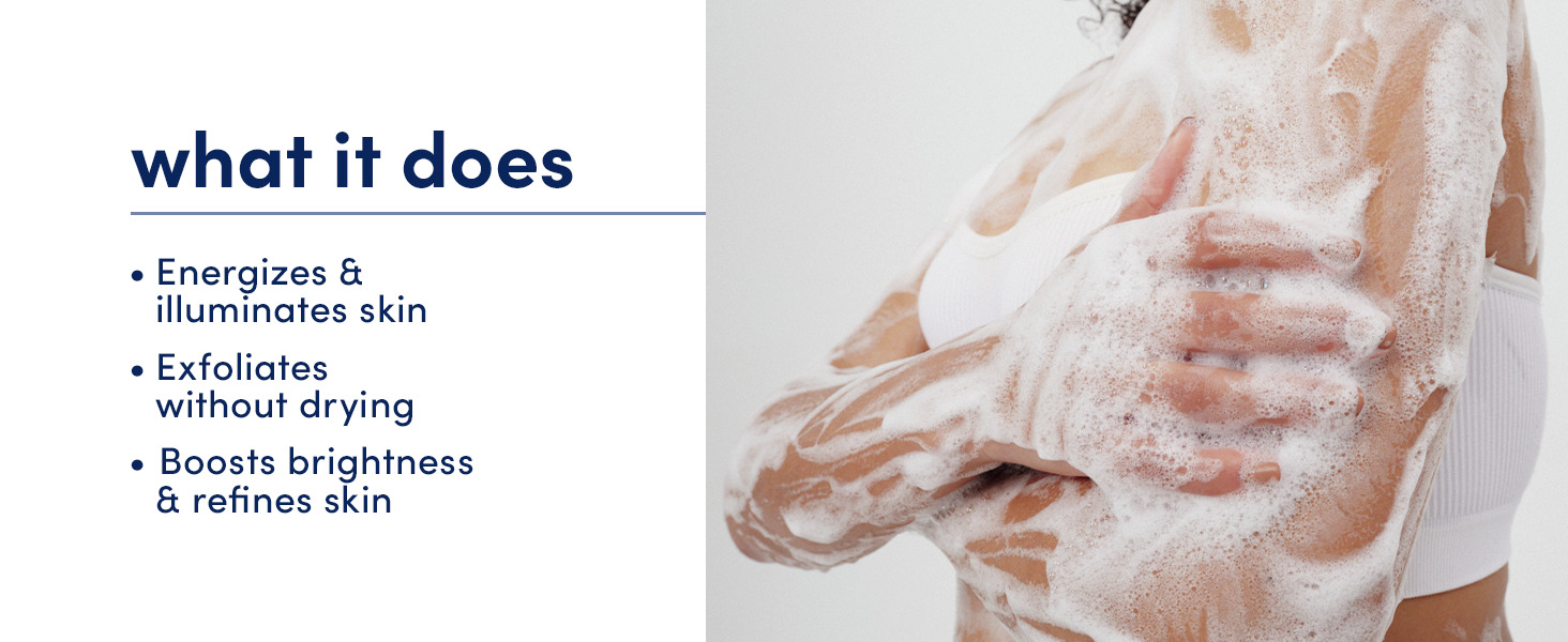 A shot of model washing arms.