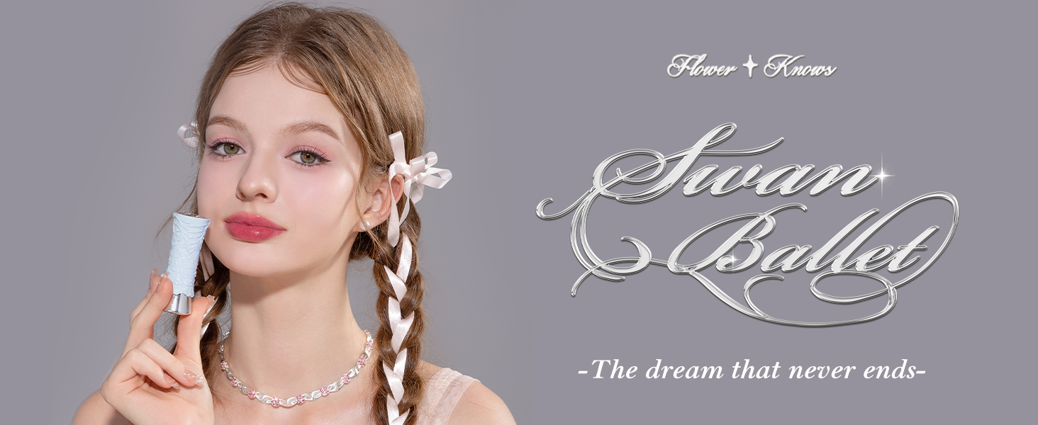 Flower Knows Swan Ballet Shine Lip Gloss Stick