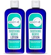 EPSOM-IT Soothing Nerve Lotion - Epsom Salt Magnesium Lotion, Topical Magnesium Cream with Capsai...