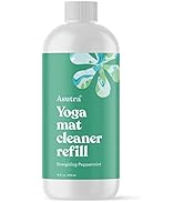 ASUTRA Yoga Mat Cleaner Spray Refill (Energizing Peppermint), 16 fl oz - No Slippery Residue, Org...