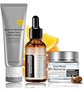 Travel Size Korean Skincare Set, Korean Skin Care Set with Vitamin C Facial Serum, Snail Mucin 92...