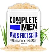 COMPLETE FOR MEN - Hand and Foot Exfoliating Scrub: Sugar Scrub for Dry Skin, Moisturizing Rough ...