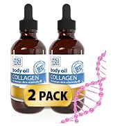 Dead Sea Collection Body Oil with Collagen - Dry Skin Moisturizer and Hydrating Massage Oil - Nou...