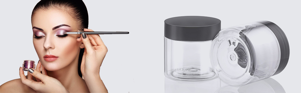plastic jars with lids