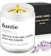 Mothers Day Gifts for Aunt from Nephew or Niece, Funtie Definition Candle, Auntie Scented Candle ...