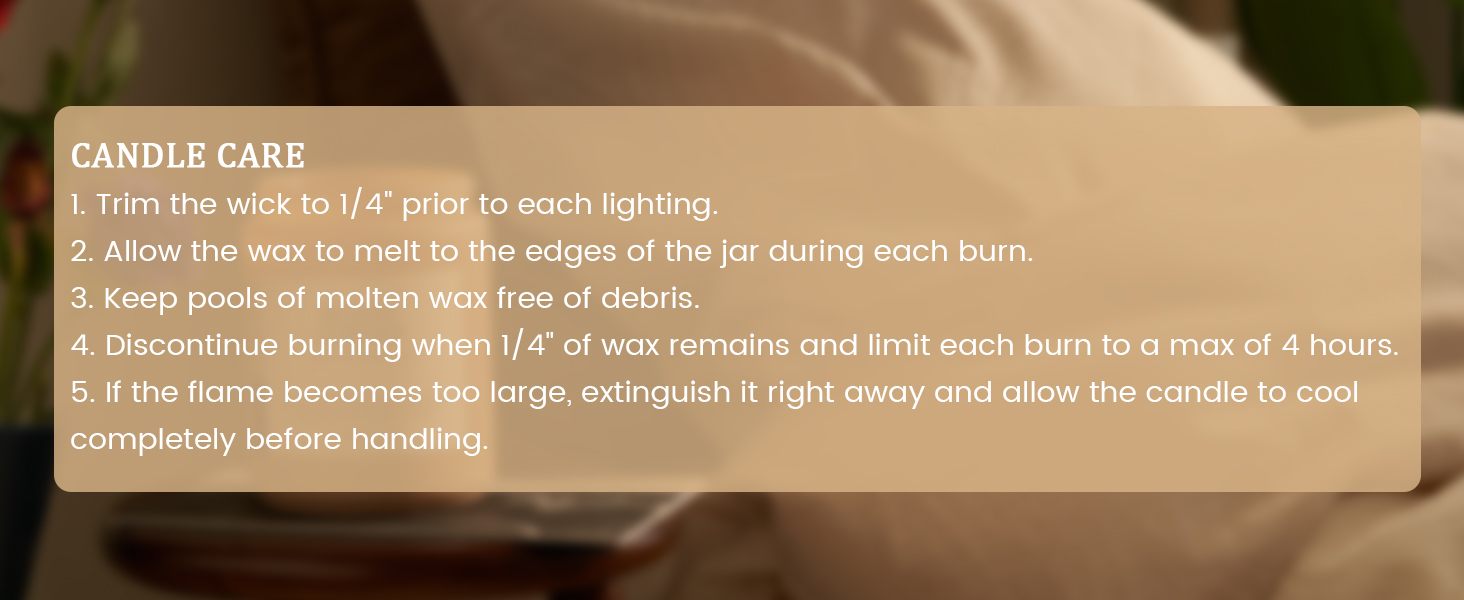 candle care