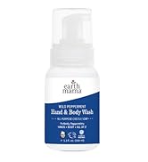 Earth Mama Wild Peppermint Hand & Body Wash | Foaming Castile Soap Liquid and Hand Soap, Made wit...