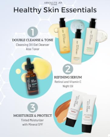 skincare for face gentle cleansers retinol serum vitamin c tinted moisturizer mineral spf