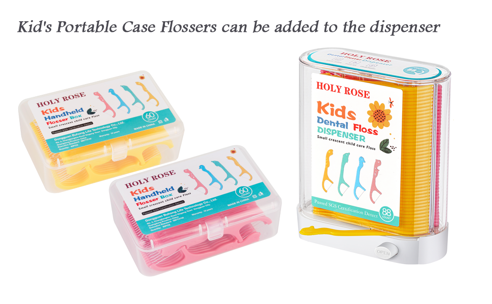 floss dental picks teeth flossers oral tooth travel holder dispenser pick cleaning tool pink sticks