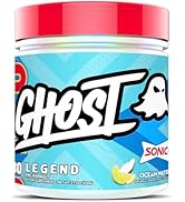 GHOST Legend Pre-Workout Powder, Sonic Ocean Water - 30 Servings – Pre-Workout for Men & Women wi...
