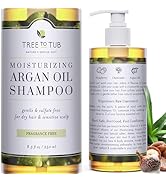 Tree to Tub Fragrance Free Shampoo for Dry & Sensitive Scalp - Gentle Unscented Hydrating Hair Sh...