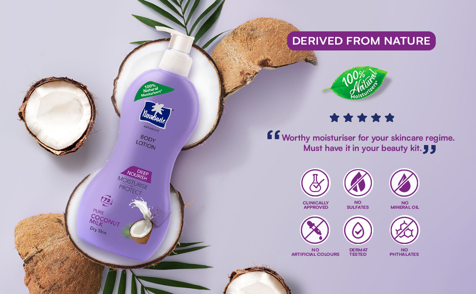 parachute advansed body lotion
