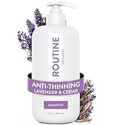 Routine Wellness Anti-Thinning Shampoo for Thinning Hair - Biotin DHT Blocker Women & Men - Color...