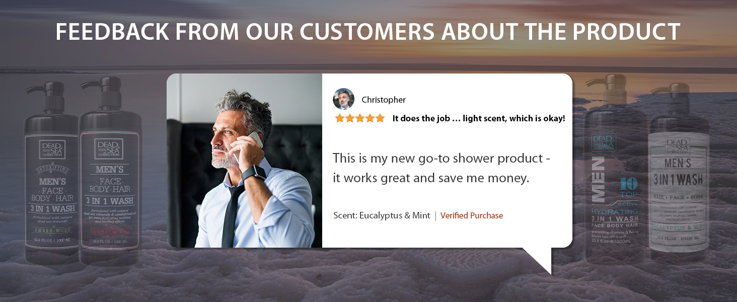 Feedback from our customers about the product
