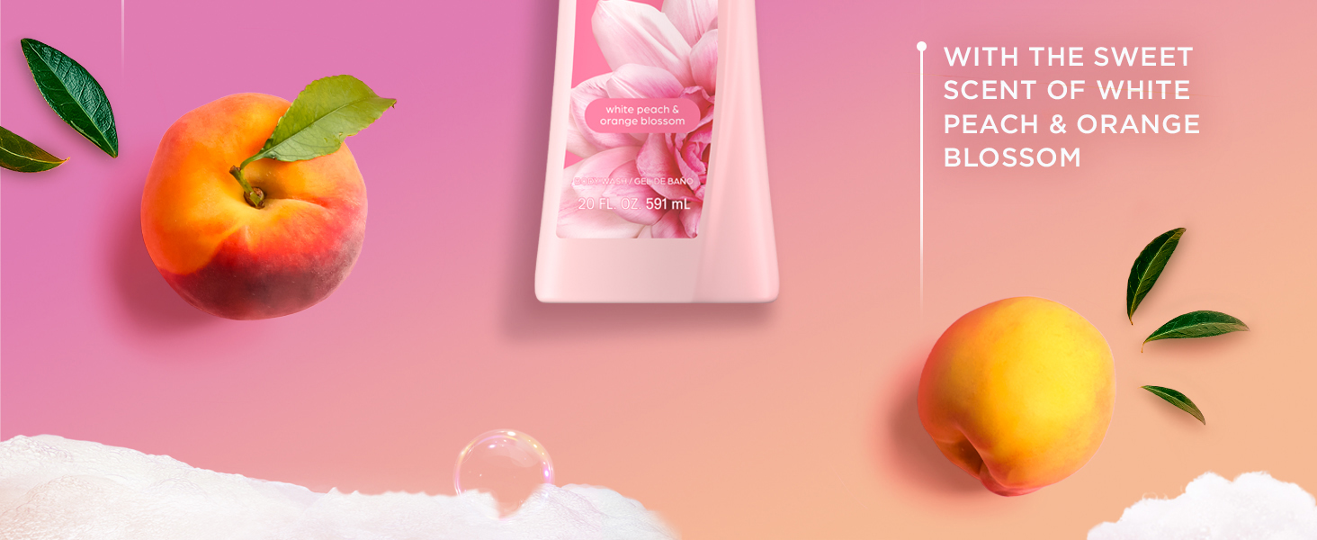 With the Sweet Scent of White Peah and Orange Blossom