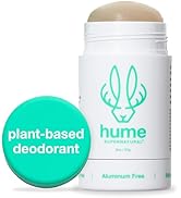 Hume Supernatural Roll On Aluminum Free Deodorant for Women & Men - Safe for Sensitive Skin - Pro...
