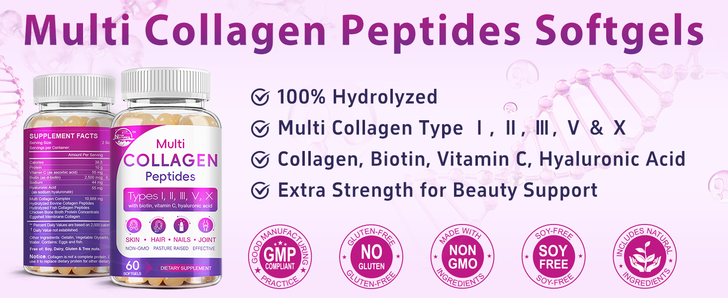 multi collagen peptides softgels