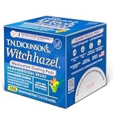 T.N. Dickinson's Hemorrhoidal Pads, Witch Hazel with Aloe, Clear, 100 Count