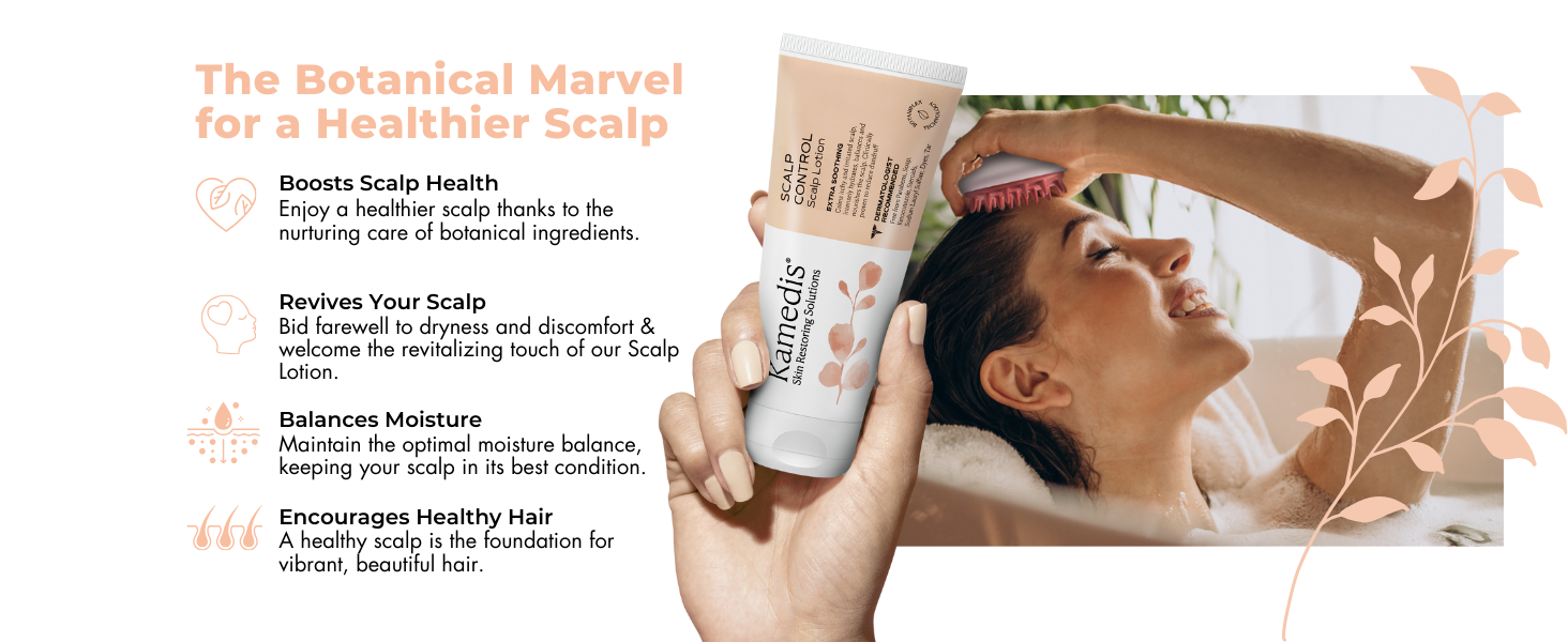 Scalp Lotion Cream skin Treatment anti dandruff flaky mask sensitive head moisturizer hair leave-on 