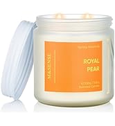 M&SENSE Juicy Pear Melon Scented Candle - 11.6oz Natural Soy Wax Non Toxic Aromatherapy Candle 70...