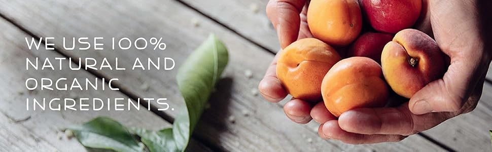 we use 100% natural and organic ingredients.