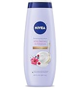 NIVEA Refreshing Wild Berries and Hibiscus Body Wash with Nourishing Serum, Scented Body Wash for...