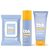 TBH Kids & Teen Skincare Set – Face Wash, Wipes & Oil-Free Moisturizer with Vitamin C, Hyaluronic...