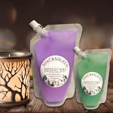 squeezable wax melts, 8 oz and 3 oz