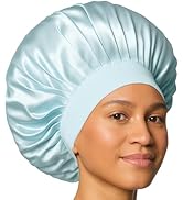 Kitsch XL Satin Bonnet for Sleeping - Softer Than Silk Hair Bonnet for Women - Secure Fit, Adjust...