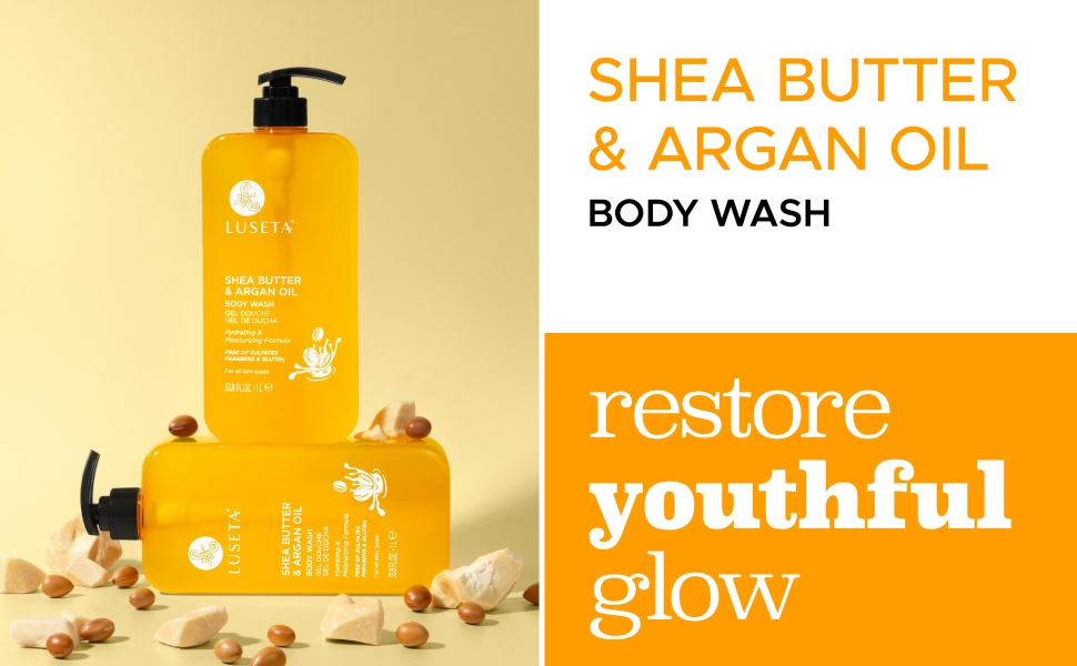 shea butter argan oil body wash