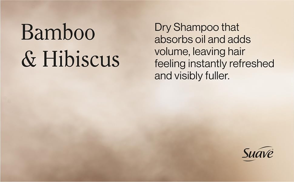 'Bamboo & Hibiscus' Dry Shampoo that absorbs oil and adds volume, leaving hair feeling refreshed